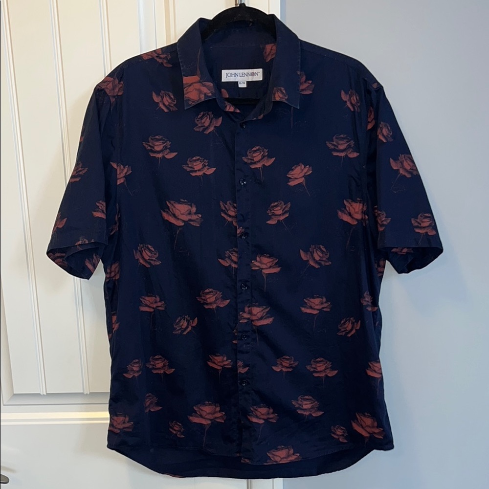 John Lennon Floral Men's Shirt XL